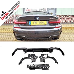 BMW Diffuser G20 G21 | 3 serie | 2019-2022 | 340i Look | Performance diffuser | hoogglans zwart |