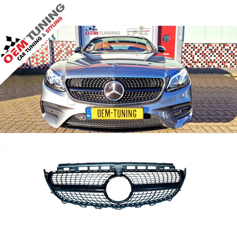 Custom Colored Sticker Film For Mercedes E-Class W213 Limo & A238 Convertible Diamond Grill – Gloss Or Matte