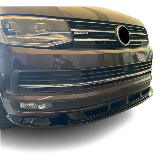 Front bumper, with fog lamp holes, T6 9/2015- satin black - with TÜV certification 7E0807221D/9B9