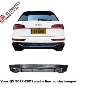 RSQ5 Diffuser voor Q5 | 2017-2025 | s line | black edition |