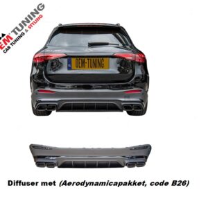 Mercedes-Benz GLC 63 SUV Diffuser | X254 | 22-26 | Aero