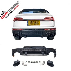 Diffuser geschikt voor Q5 Sportback | 21-25 | RSQ- Style | Black Edition |
