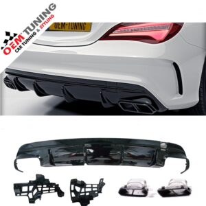 Diffuser geschikt voor W117 / X117 | CLA 45 AMG Style | 15-16 | Hoogglans Zwart |