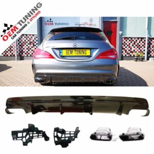 Diffuser geschikt voor W117 / X117 | CLA 45 AMG Style | 15-16 | Hoogglans Zwart |