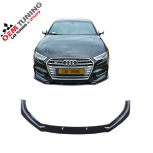Frontspoiler geschikt voor A3 S3 Sedan | 2016-2019 | zwart |