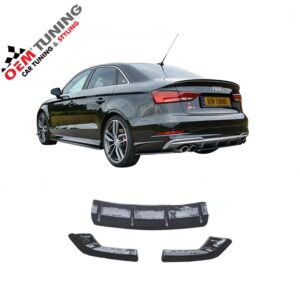 Diffuser extensie geschikt voor A3 S3 Sedan | 2016-2019 |