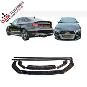 Aero kit voor S3 Sedan | 2016-2019 | hoogglans zwart |