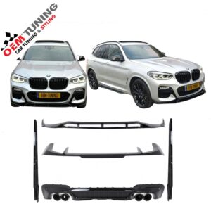 Aero pakket geschikt voor X3M G01 | 17-21| Hoogglans Zwart