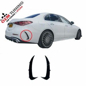 Aero Vents / Spoiler geschikt voor C-Klasse W206 & S206 | 2021+ | AMG-Line | Hoogglans Zwart |