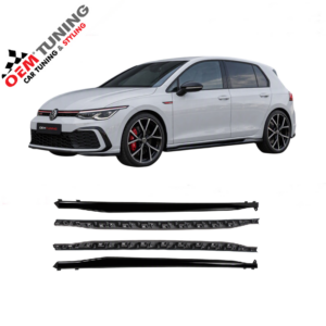 Sideskirts geschikt voor Golf 8 | 2020+ | R-Line Look | Hoogglans Zwart